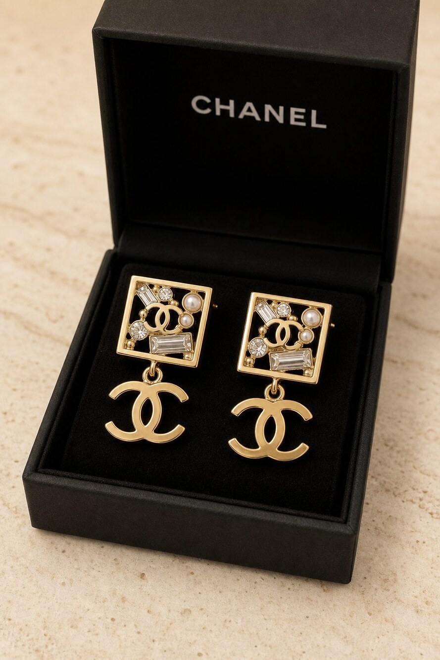 CHANEL Classic Parisian Earrings Style 18 | New with Box - Picture 4 of 9